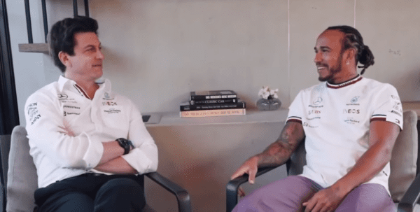 Toto Wolff en Lewis Hamilton