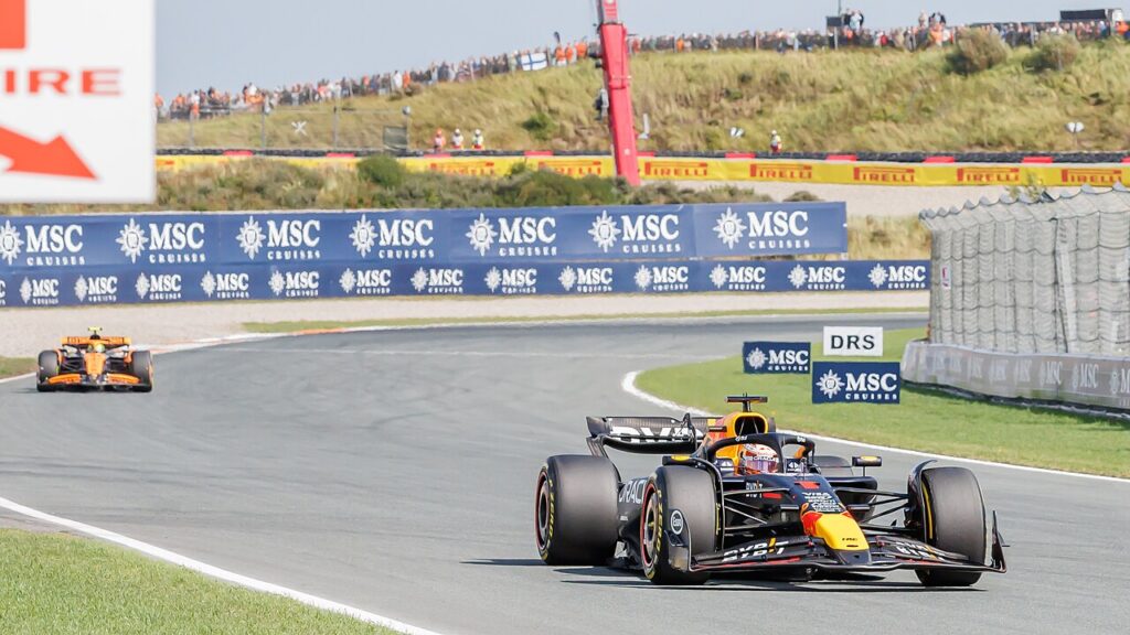 Max Verstappen en Lando Norris