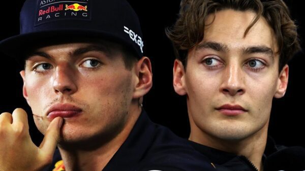 max verstappen en george russell