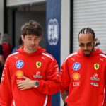 Ferrari Charles Leclerc en Lewis Hamilton